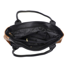 Load image into Gallery viewer, Single Zip Plain Double Color Ladies HandBag - myStore20202019