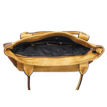 Load image into Gallery viewer, Single Zip Plain Double Color Ladies HandBag - myStore20202019