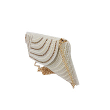 Load image into Gallery viewer, Stone Envelope Handwork Half CutFlap Bridal Clutch - myStore20202019