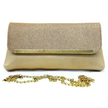 Load image into Gallery viewer, Two In One Designer Frame Flap Shimmer Clutch - myStore20202019