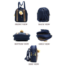 Load image into Gallery viewer, Two In One Double Stripe Double Zip Girls BackPack - myStore20202019