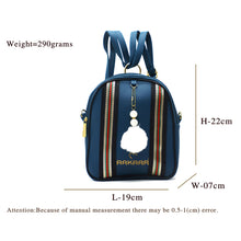 Load image into Gallery viewer, Two In One Double Stripe Double Zip Girls BackPack - myStore20202019