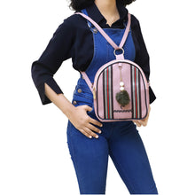 Load image into Gallery viewer, Two In One Double Stripe Double Zip Girls BackPack - myStore20202019