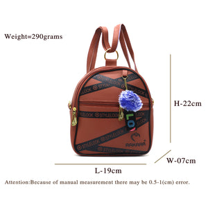 Two In One Double Zip Printed Girls BackPack - myStore20202019