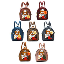 Load image into Gallery viewer, Two In One Double Zip Teddy Bear Print Girls BackPack - myStore20202019