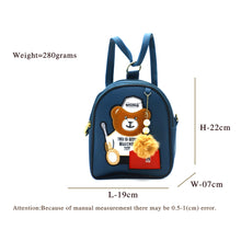 Load image into Gallery viewer, Two In One Double Zip Teddy Bear Print Girls BackPack - myStore20202019