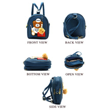 Load image into Gallery viewer, Two In One Double Zip Teddy Bear Print Girls BackPack - myStore20202019