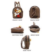 Load image into Gallery viewer, Two In One Double Zip Teddy Bear Print Girls BackPack - myStore20202019