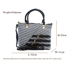 Load image into Gallery viewer, Two In One Double Zip Three Buckle Women HandBag - myStore20202019