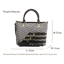 Load image into Gallery viewer, Two In One Double Zip Three Buckle Women HandBag - myStore20202019