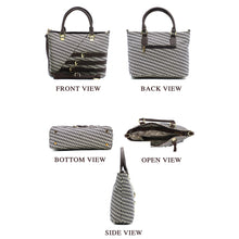 Load image into Gallery viewer, Two In One Double Zip Three Buckle Women HandBag - myStore20202019