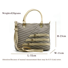 Load image into Gallery viewer, Two In One Double Zip Three Buckle Women HandBag - myStore20202019