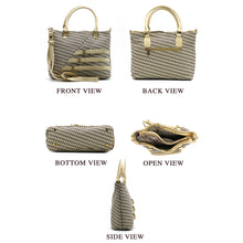 Load image into Gallery viewer, Two In One Double Zip Three Buckle Women HandBag - myStore20202019