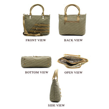 Load image into Gallery viewer, Two In One Double Zip Three Buckle Women HandBag - myStore20202019