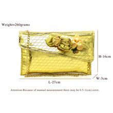 Load image into Gallery viewer, Two In One Flower Fitting Shine Ladies Clutch - myStore20202019
