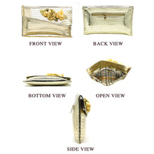 Load image into Gallery viewer, Two In One Flower Fitting Shine Ladies Clutch - myStore20202019