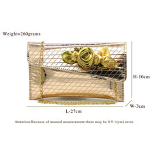Load image into Gallery viewer, Two In One Flower Fitting Shine Ladies Clutch - myStore20202019