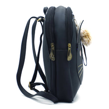 Load image into Gallery viewer, Two In One Front Bow Cat Print Double Zip Girls BackPack - myStore20202019