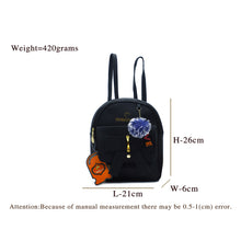 Load image into Gallery viewer, Two In One Front Bow Flap Pocket Double Zip Girls BackPack - myStore20202019