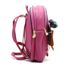 Load image into Gallery viewer, Two In One Front Bow Flap Pocket Double Zip Girls BackPack - myStore20202019