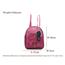 Load image into Gallery viewer, Two In One Front Bow Flap Pocket Double Zip Girls BackPack - myStore20202019