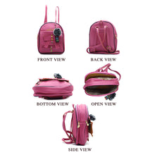 Load image into Gallery viewer, Two In One Front Bow Flap Pocket Double Zip Girls BackPack - myStore20202019
