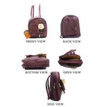 Load image into Gallery viewer, Two In One Front Bow Flap Pocket Double Zip Girls BackPack - myStore20202019