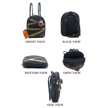 Load image into Gallery viewer, Two In One Front Zip Pocket Double Zip Printed Girls BackPack - myStore20202019