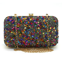 Load image into Gallery viewer, Two In One Multi Stone Frame Lock Women Clutch - myStore20202019