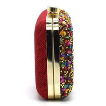 Load image into Gallery viewer, Two In One Multi Stone Frame Lock Women Clutch - myStore20202019