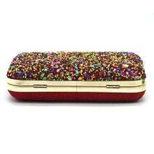 Load image into Gallery viewer, Two In One Multi Stone Frame Lock Women Clutch - myStore20202019