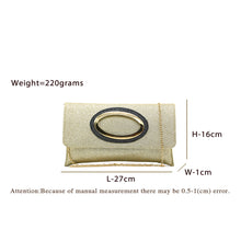 Load image into Gallery viewer, Two In One Oval Fitting Flap Women Clutch - myStore20202019