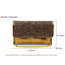 Load image into Gallery viewer, Two In One Small Glass Flap Envelope Women Clutch - myStore20202019