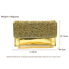 Load image into Gallery viewer, Two In One Small Glass Flap Envelope Women Clutch - myStore20202019