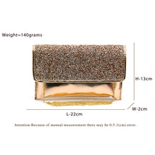 Load image into Gallery viewer, Two In One Small Glass Flap Envelope Women Clutch - myStore20202019