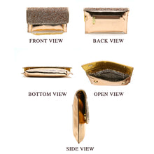 Load image into Gallery viewer, Two In One Small Glass Flap Envelope Women Clutch - myStore20202019
