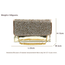 Load image into Gallery viewer, Two In One Small Glass Flap Envelope Women Clutch - myStore20202019