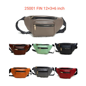 Waist Pouch Rexine Material With Two Zip on Front - myStore20202019