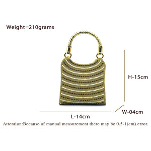 Wedding Clutch Bag With Binai Handle and Seven Layer Moti Work - myStore20202019