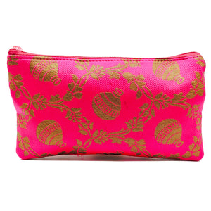 Woman's Hand Pouch With Rosilk Print Material - myStore20202019