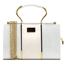 Load image into Gallery viewer, Women's Clutch With 2In1 Designer Handle Double Stripe - myStore20202019