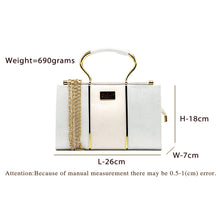 Load image into Gallery viewer, Women's Clutch With 2In1 Designer Handle Double Stripe - myStore20202019