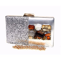 Load image into Gallery viewer, Women&#39;s Clutch With 2In1 Heavy Stone Fitting Shimmer Design - myStore20202019
