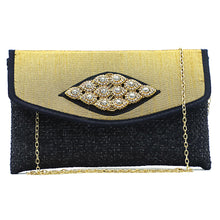 Load image into Gallery viewer, Women's Clutch With 2In1 Jute Eye Stone Design - myStore20202019