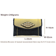 Load image into Gallery viewer, Women's Clutch With 2In1 Jute Eye Stone Design - myStore20202019