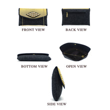 Load image into Gallery viewer, Women's Clutch With 2In1 Jute Eye Stone Design - myStore20202019