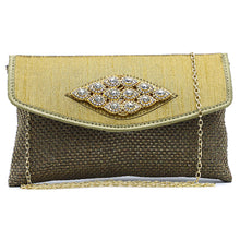 Load image into Gallery viewer, Women's Clutch With 2In1 Jute Eye Stone Design - myStore20202019
