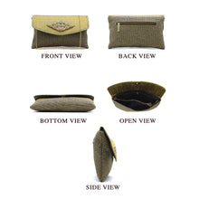Load image into Gallery viewer, Women's Clutch With 2In1 Jute Eye Stone Design - myStore20202019