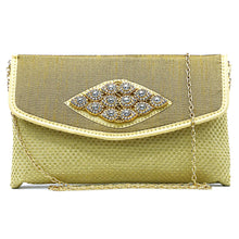 Load image into Gallery viewer, Women's Clutch With 2In1 Jute Eye Stone Design - myStore20202019
