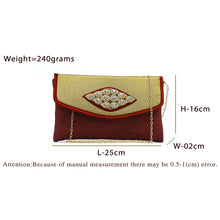 Load image into Gallery viewer, Women's Clutch With 2In1 Jute Eye Stone Design - myStore20202019